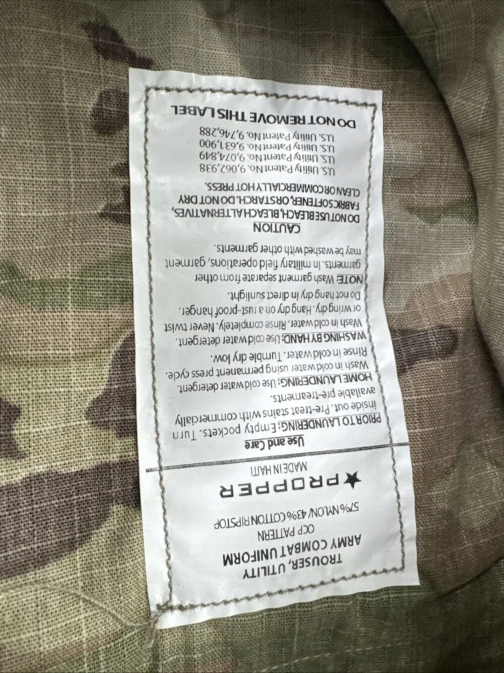 Propper IHWCU Trousers Female Womens 31R OCP Army Hot Weather Combat Camo NEW - Picture 8 of 9